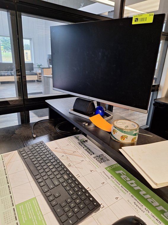 HP M24F Monitor and Keyboard