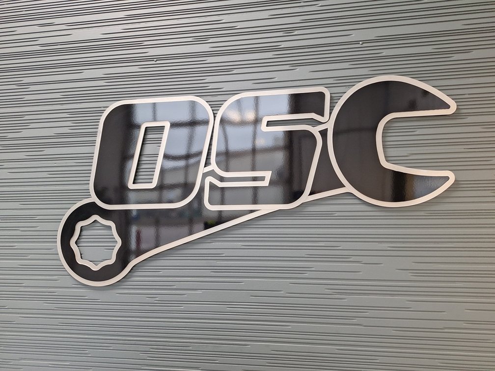 5'W OSC Metal Sign