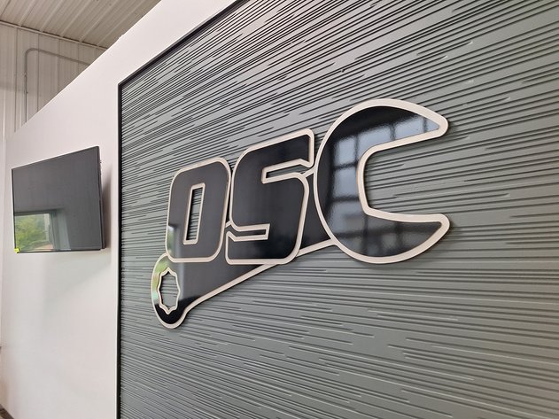 Image for 5'W OSC Metal Sign
