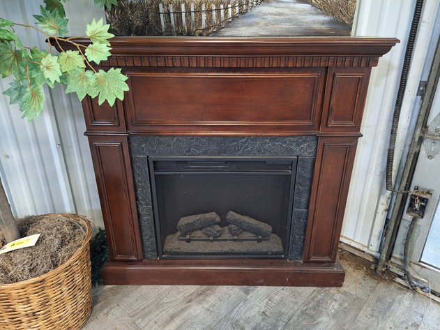 Image for Wood Electric Fireplace, 43