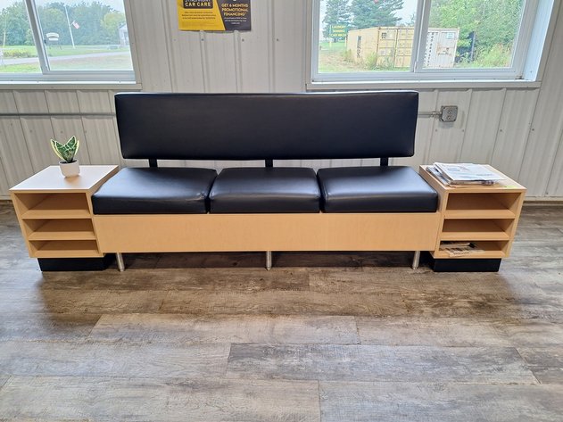 Image for 6' Waiting Room Sofa with 2 End Tables