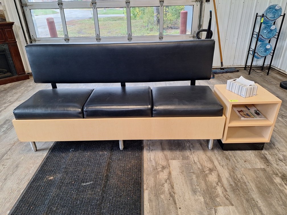 6' Waiting Room Sofa with 1 End Table