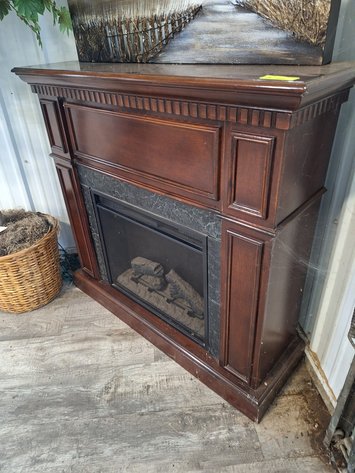 Image for Wood Electric Fireplace, 43