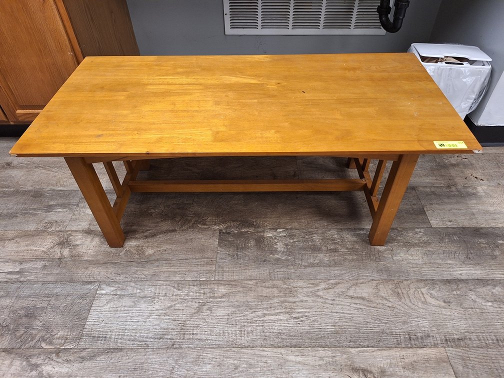 Wood Coffee Table, 42"x20"x46"