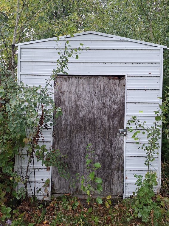 Tin Shed, 98"Wx142"Lx116" to Peak