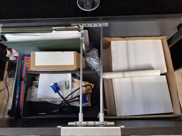 Image for 2- 2 Drawer Wood File Cabinets with Contents