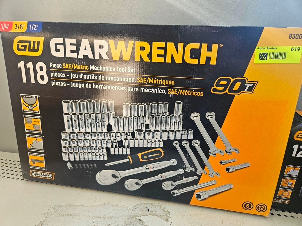 Gear Wrench 118 Pc. SAE/Metric Mechanics Tool Set