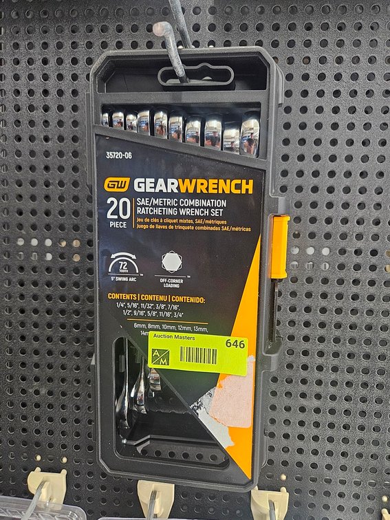 Gear Wrench 20 Pc. SAE/Metric Combo Ratcheting Wrench Set