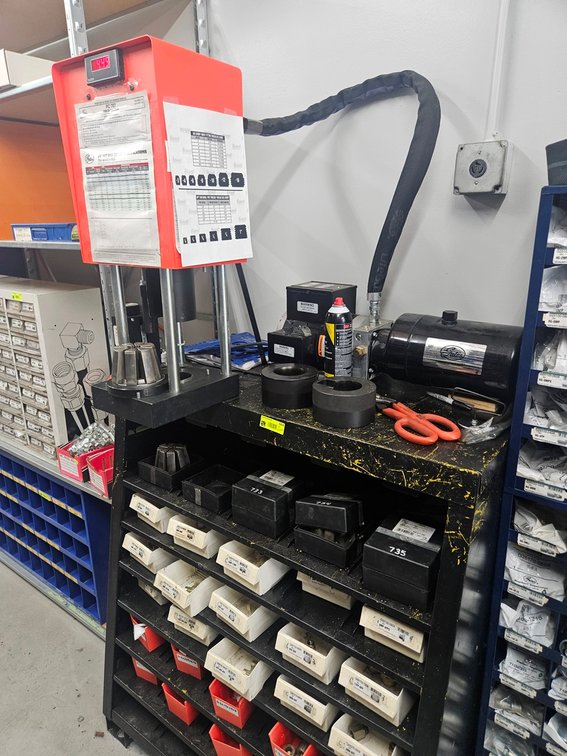 Gates PC 707 Crimping Machine with Cabinet and Related Accessories