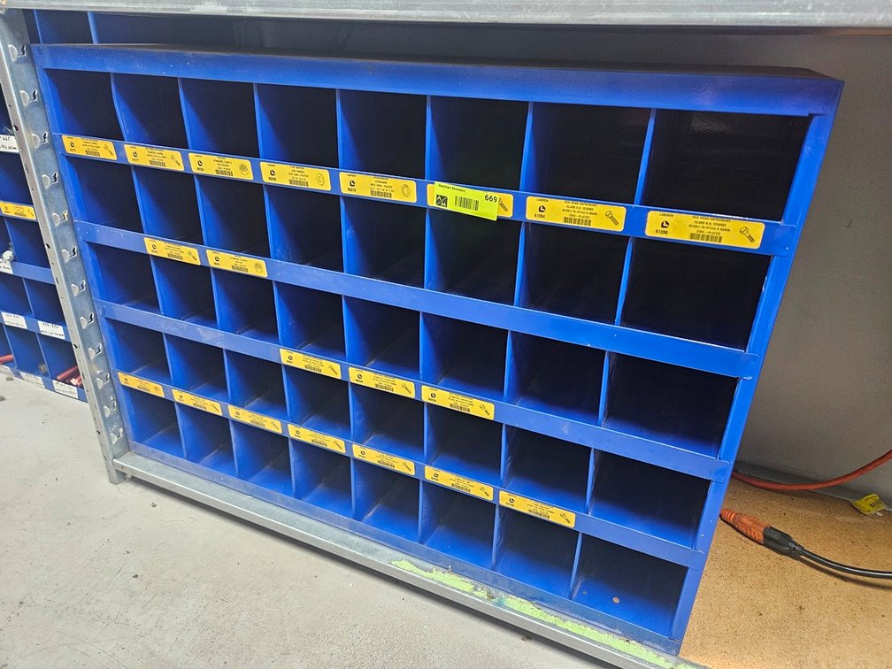 Metal Parts Cabinet, 33"x12"x24"