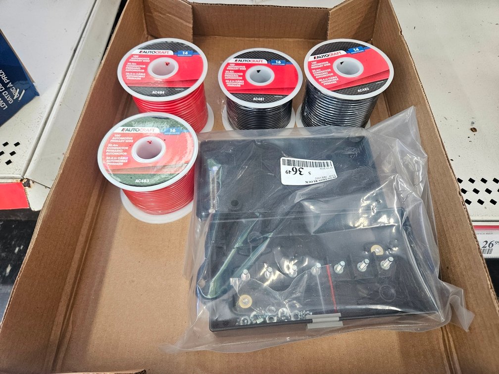 Junction Block, 4 Assorted Automotive Wire Spools