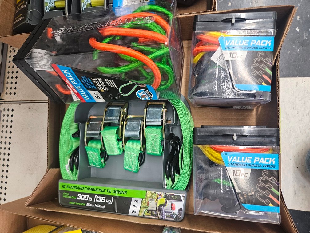 3 Bungee Cords Packs, Rachet Strap Pack