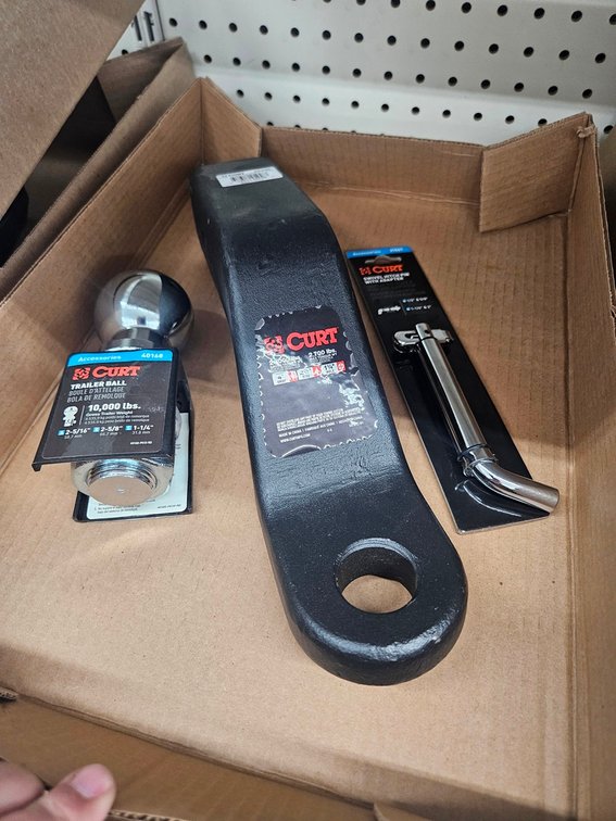 Curt 4" Drop Hitch, 2 5/16" Ball, Hitch Pin