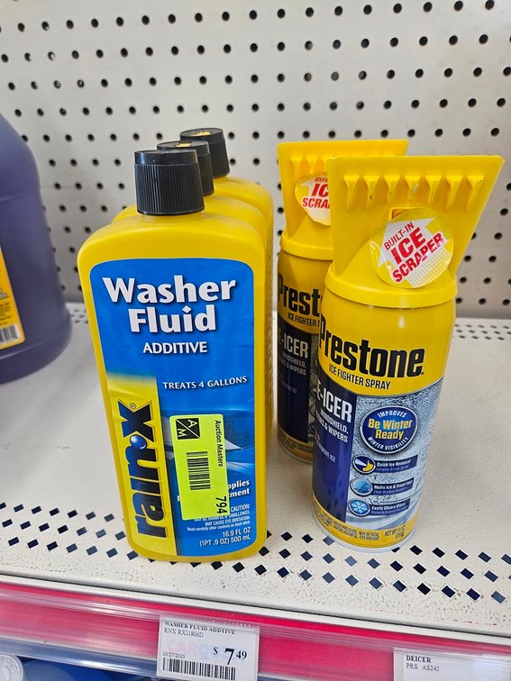 3 Washer Fluid Additive, 2 De-Icer