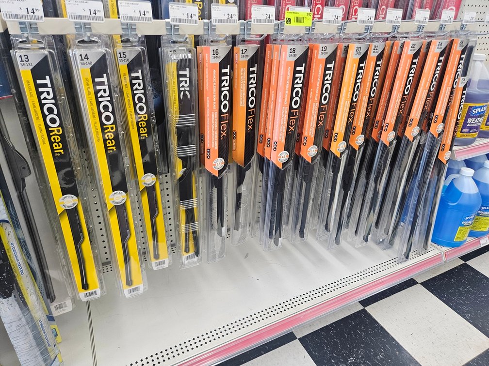 Assorted Trico Wiper Blades in Section
