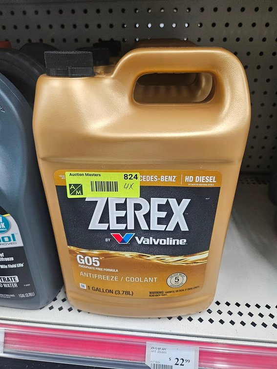 4 Valvoline Zerex Coolant Gallon Jugs