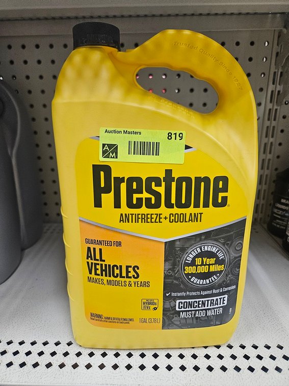 3 Prestone European Vehicle Coolant Gallon Jugs