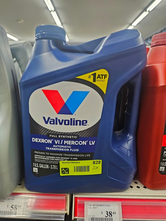 2 Valvoline Full Synthetic Dexron VI/Medcon LV ATF Gallon Jugs