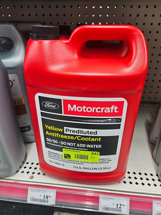 3 Motorcraft Coolant Gallon Jugs