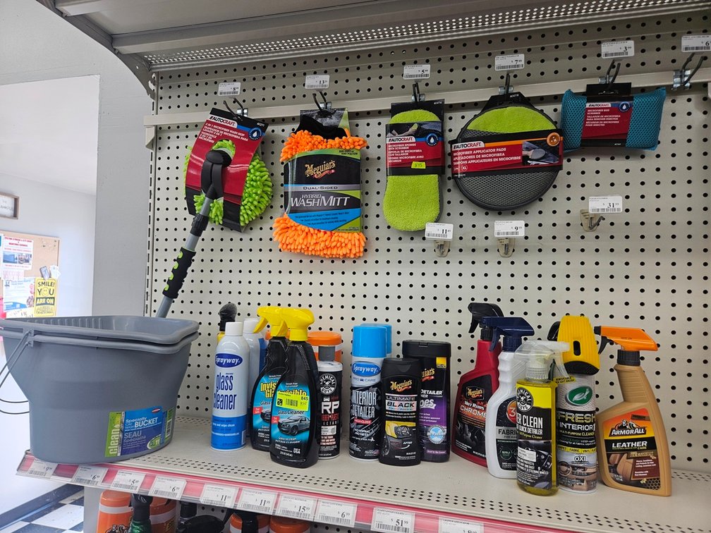 Assorted Car Cleaning Supplies