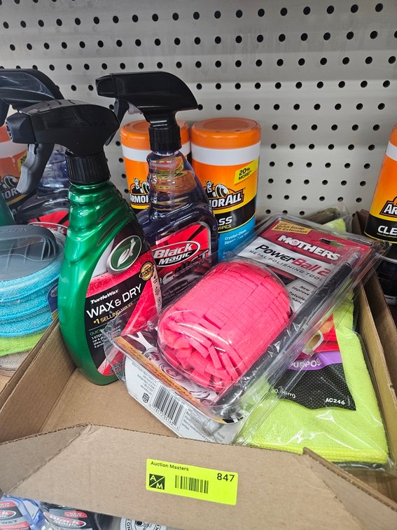 Assorted Car Cleaning Supplies