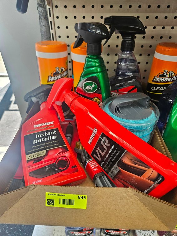 Assorted Car Cleaning Supplies