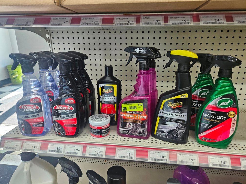 Assorted Car Cleaning Supplies