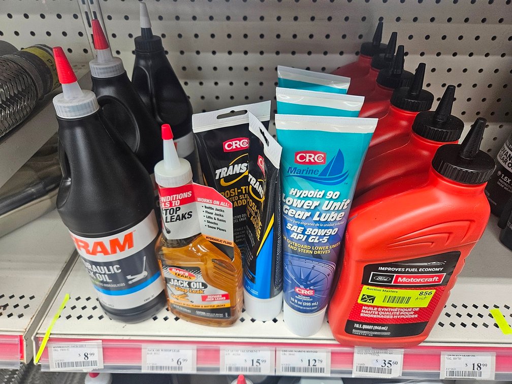 Assorted Lubes and Oil