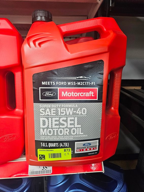 3 Motorcraft 15W-40 Oil Gallon Jugs