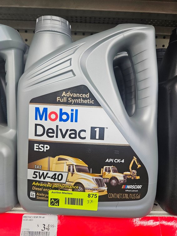 3 Mobil 5W-40 Oil Gallon Jugs