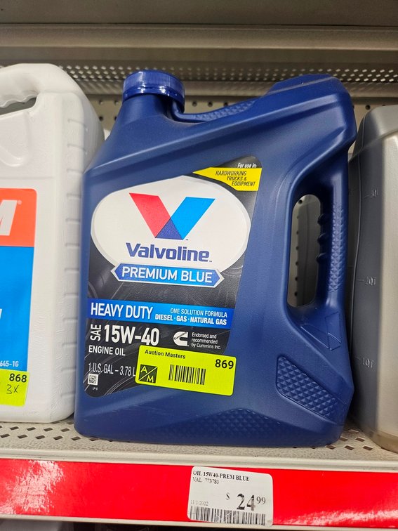 Valvoline 15W-40 Oil Gallon Jug