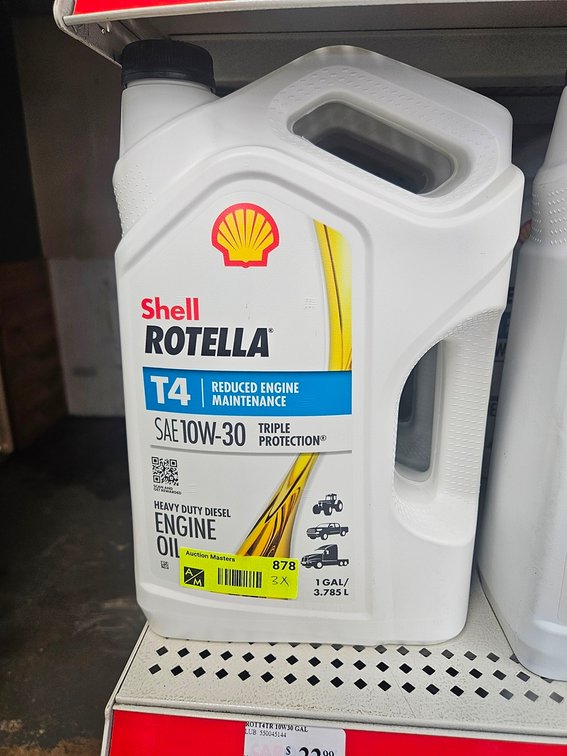 3 Shell Rotella 10W-30 Diesel Oil Gallon Jugs