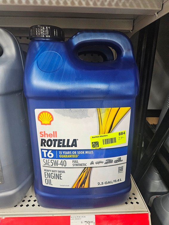 2 Rotella 5W-40 Oil 2.5 Gallon Jugs