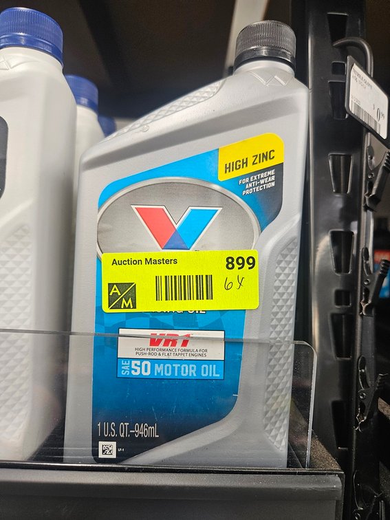6 Valvoline VR-1 Oil, Quarts