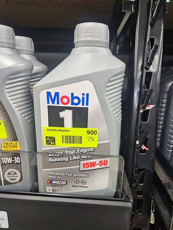 7 Mobil 1 15W-50 Synthetic Oil, Quarts