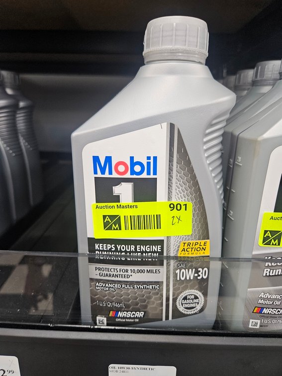 2 Mobil 1 10W-30 Synthetic Oil, Quarts