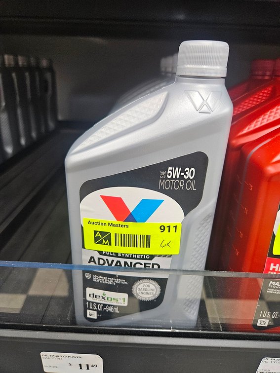 6 Valvoline Advanced 5W-30 Oil, Quarts