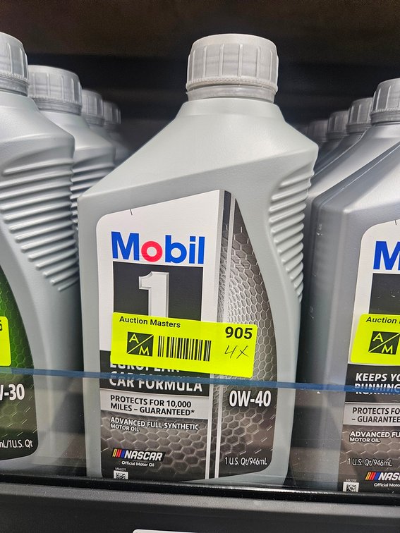 4 Mobil 1 0W-40 Synthetic Oil, Quarts