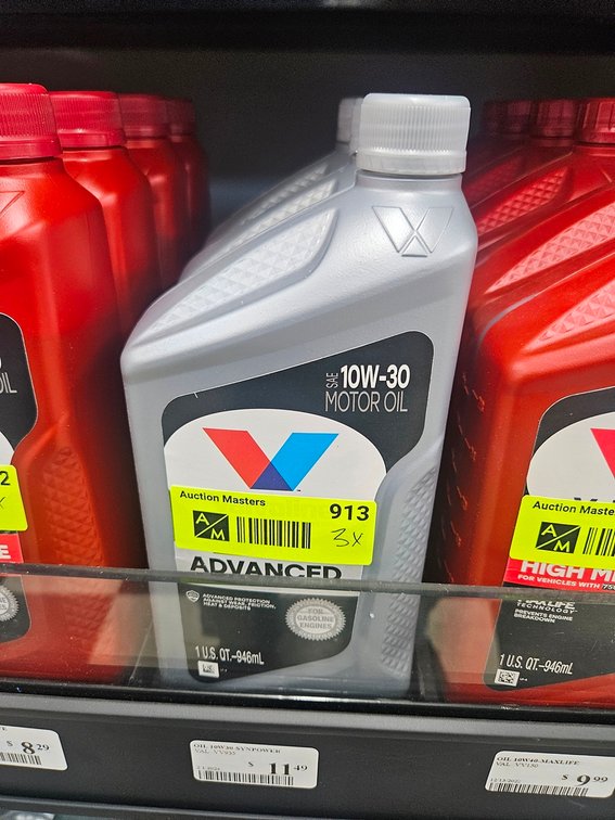 3 Valvoline Advanced 10W-30 Oil, Quarts