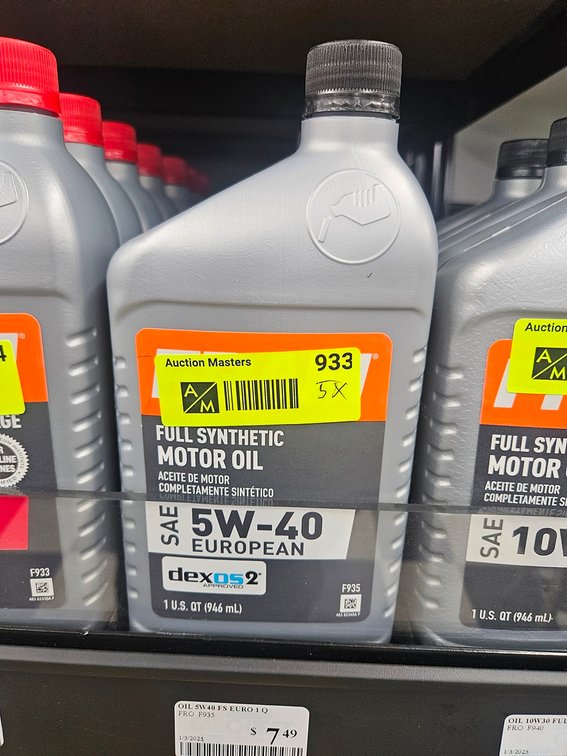 5 Fram Full Synthetic 5W-40 Oil, Quarts