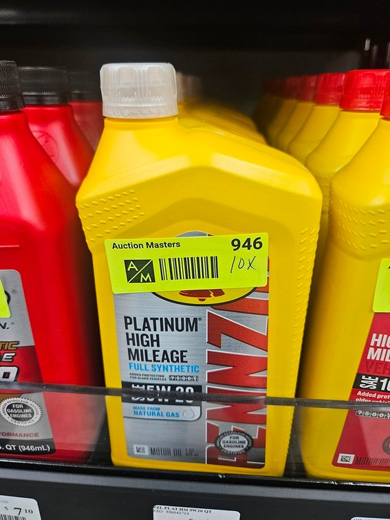 10 Pennzoil High Mileage 5W-20 Oil, Quarts