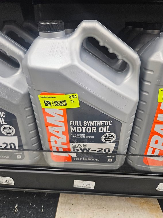 7 Fram 5W-20 Oil 5-Quart Jugs