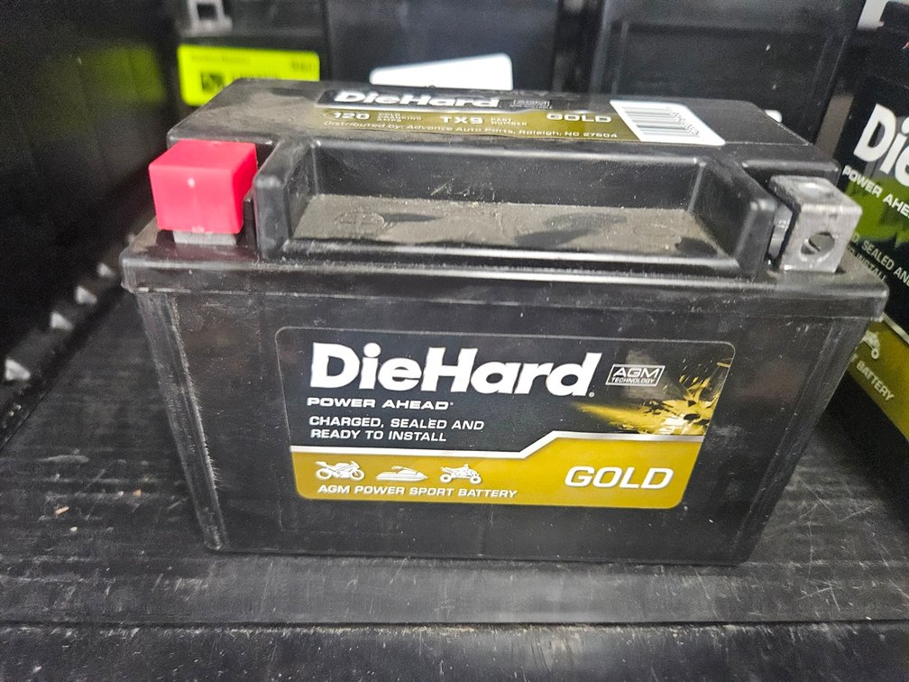 Die Hard Motorcycle/ATV Battery, TX9