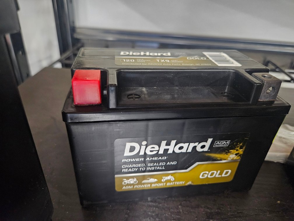 Die Hard Motorcycle/ATV Battery, TX9