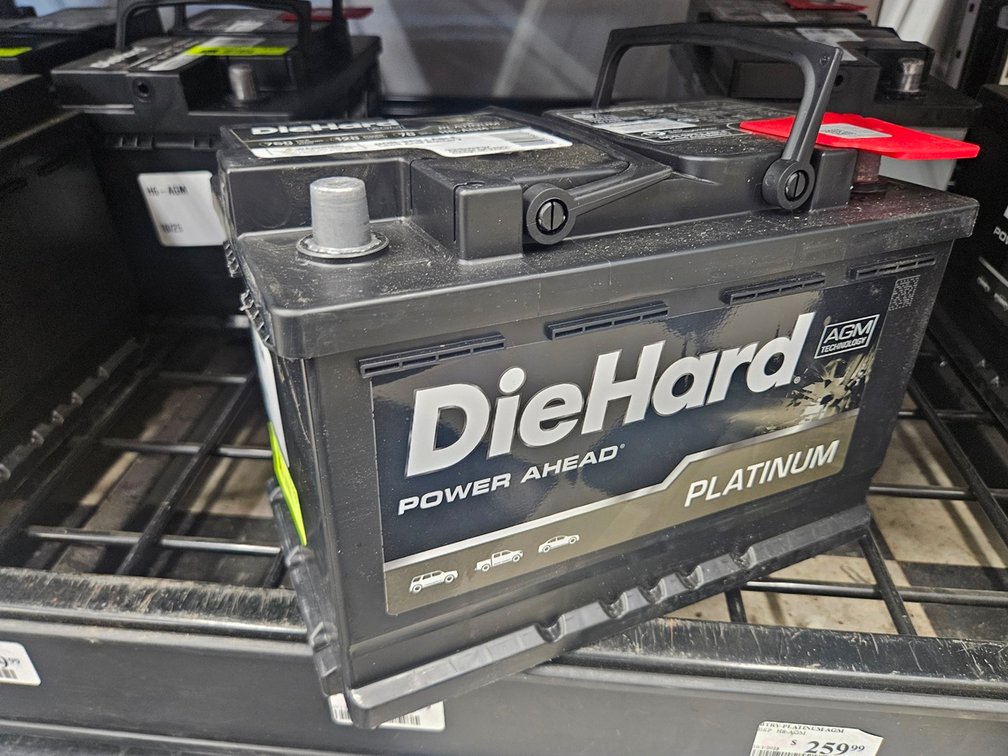 Die Hard Platinum Auto Battery, H6-AGM