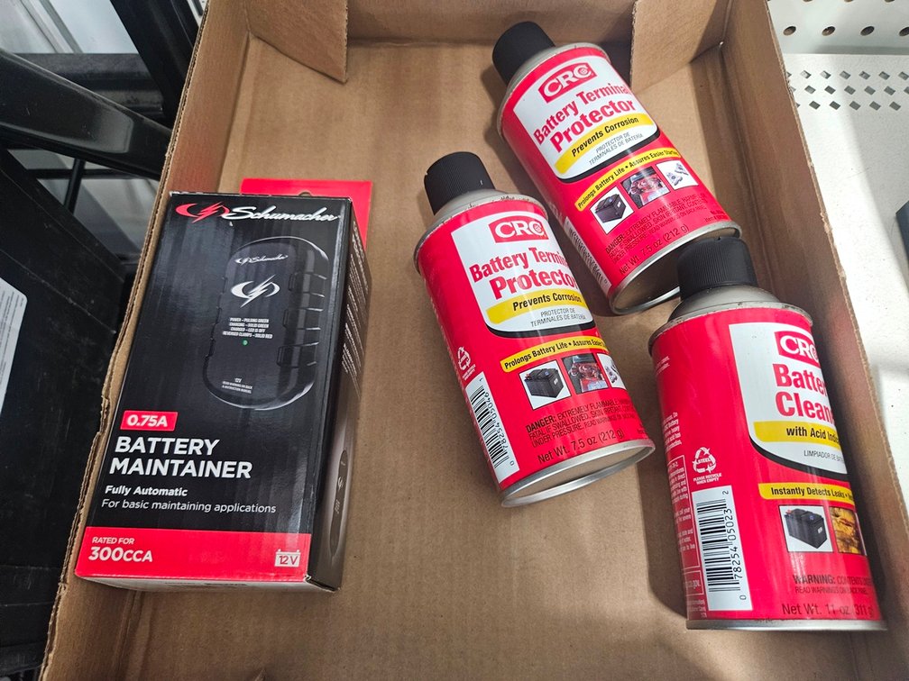 3 Battery Terminal Protectors, Schumacher Battery Maintainer