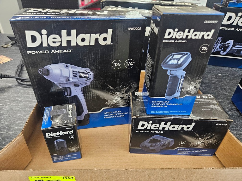 Die Hard 12V Impact, Work Light, Battery and Charger