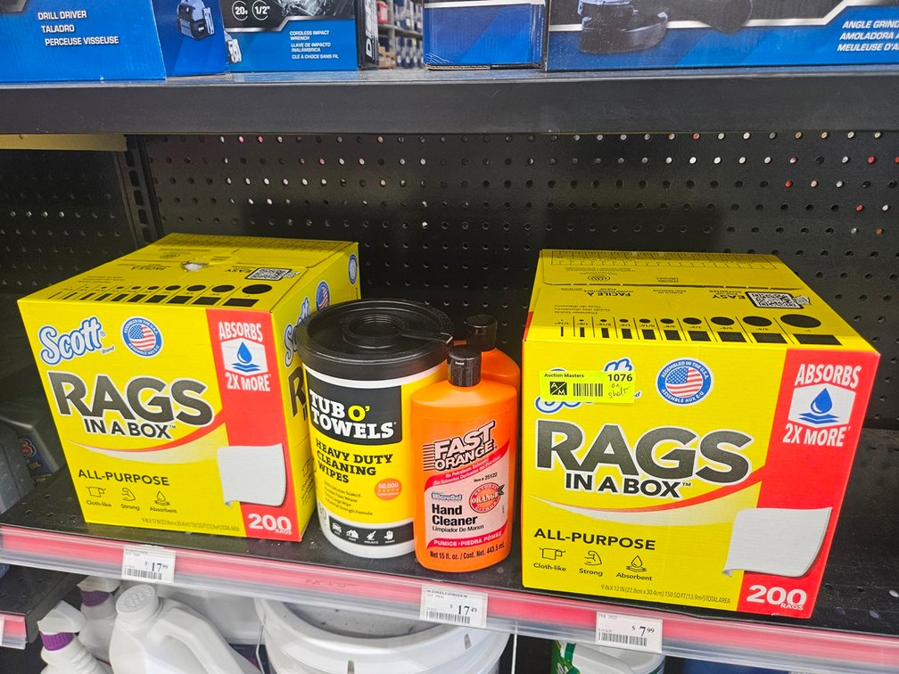 Rags in a Box, Fast Orange, Tub 'O Towels