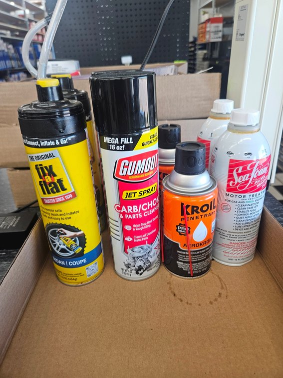 Assorted, Fix-A-Flat, Sea Foam, More
