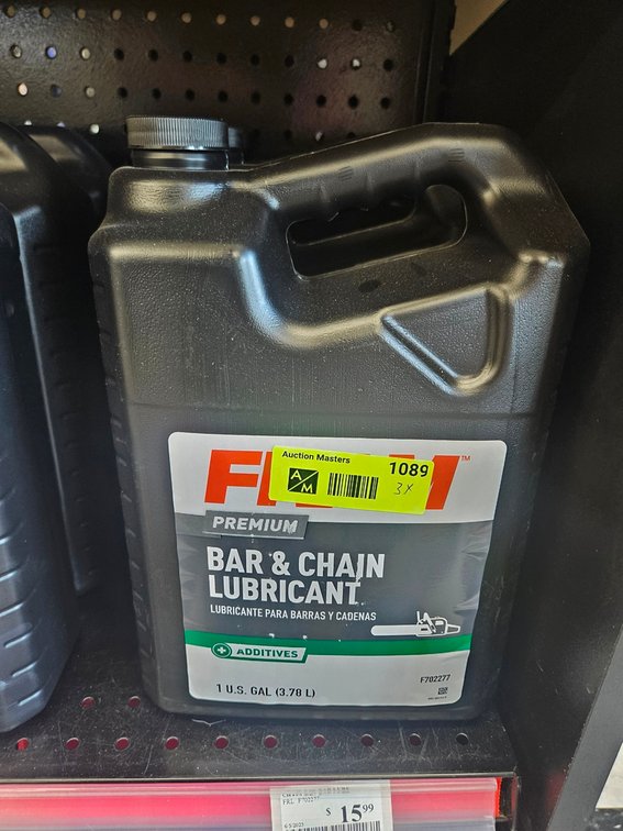 3 Fram Bar and Chain Oil, Gallon Jugs